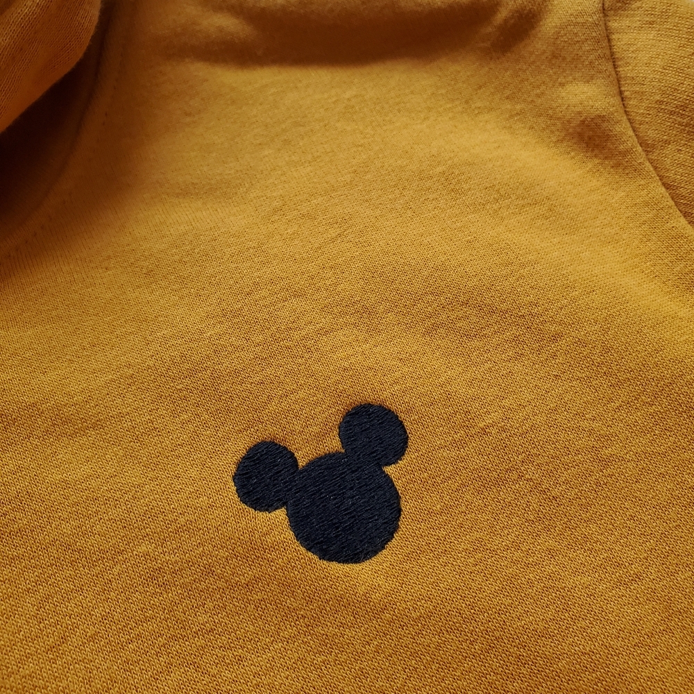 NWT Divided by H&M Disney Gold Fleece-Lined Hooded Sweatshirt w/ Mickey,… - Picture 6 of 9